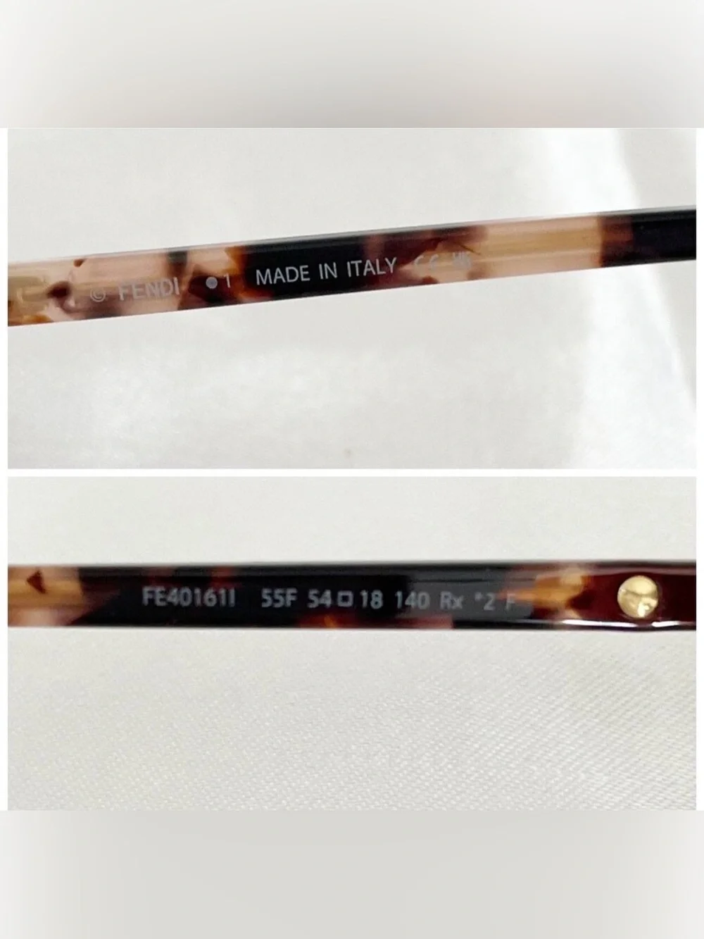 FENDI FF Diamonds FE40161I Sunglasses Tortoise Frame Brown Gradient Lenses